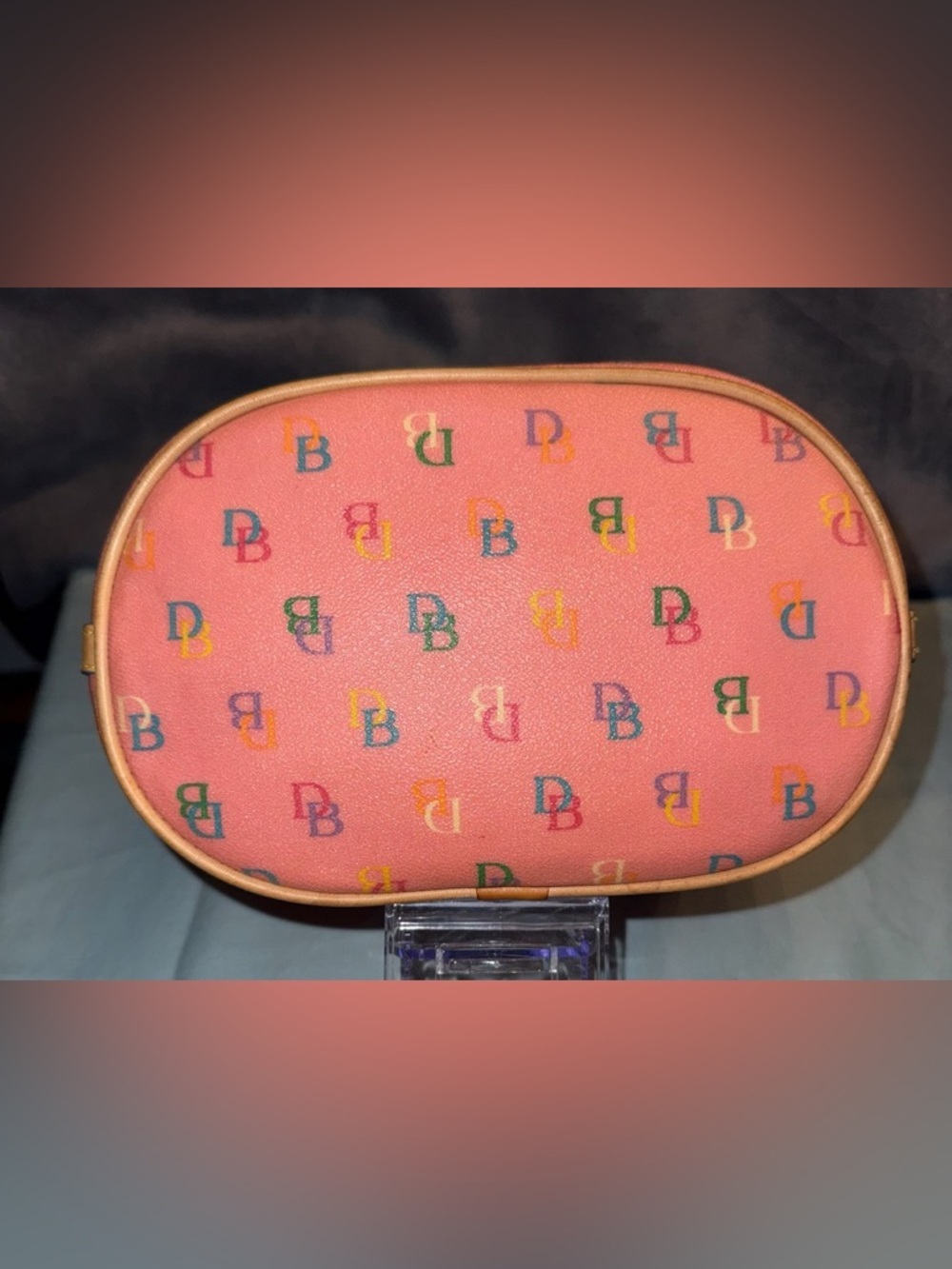 Y2K Dooney & Bourke Rainbow Monogram Hobo Shoulder Bag - Picture 10 of 15